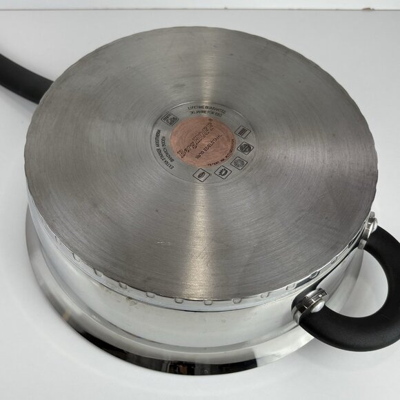 BERGHOFF Stainless Steel Copper Clad Base 10.5"x3" SKILLET Double Handle No Lid - Picture 6 of 8